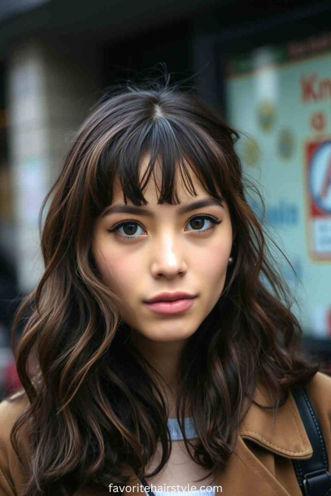 Korean Haircuts For Thin Hair Ideas Airy See-Through Bangs