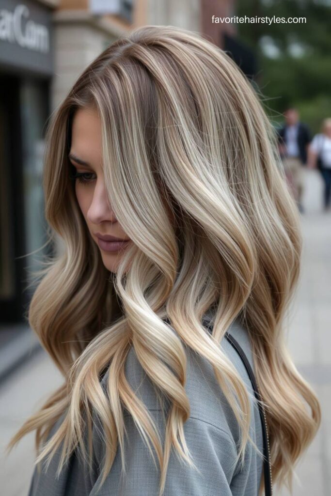 Ash Blonde with Smoky Gray Lowlights