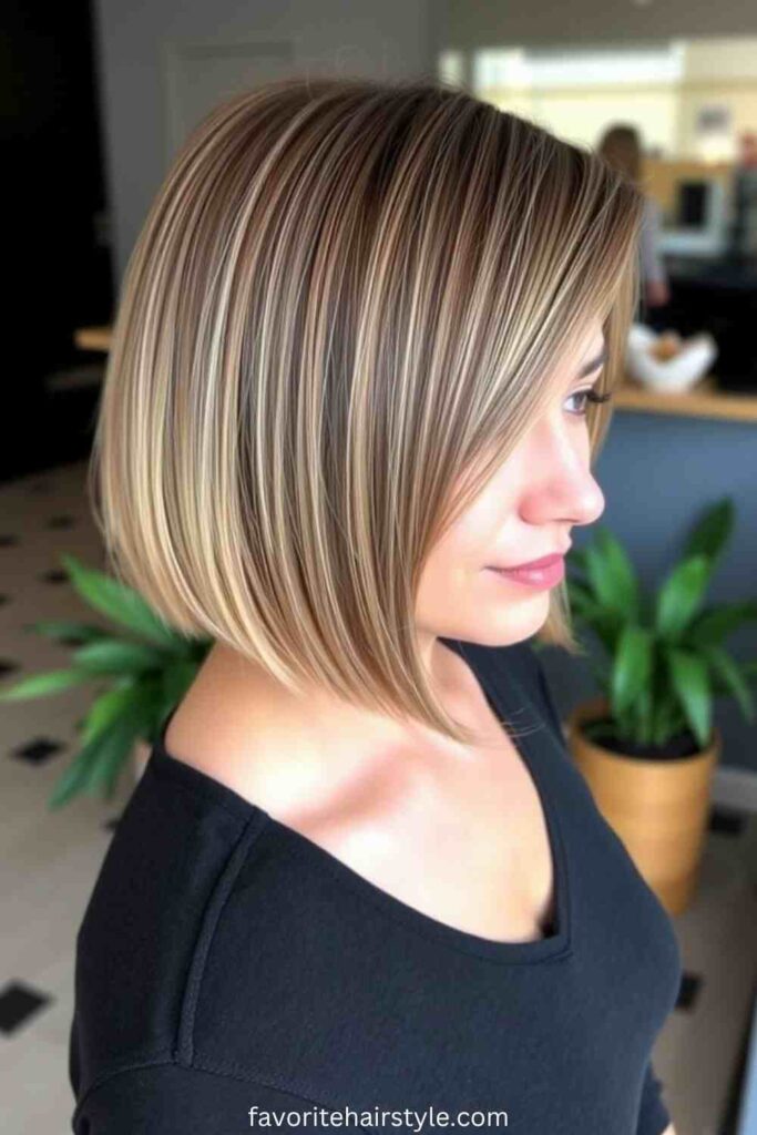 Asymmetrical Bob for a Modern Touch