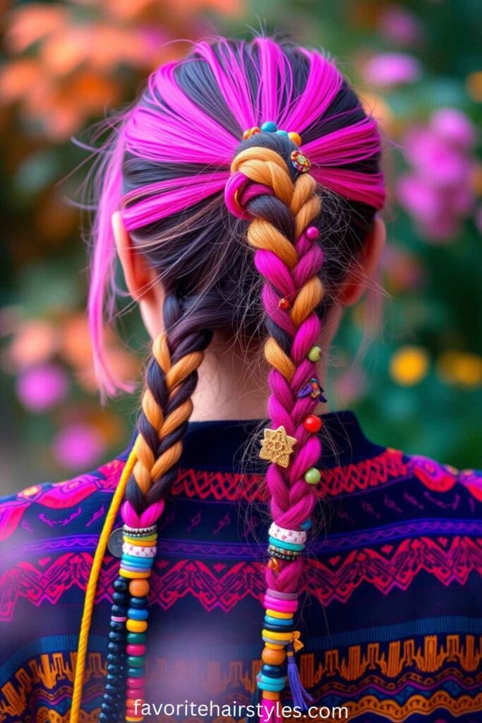 Beaded Ponytail