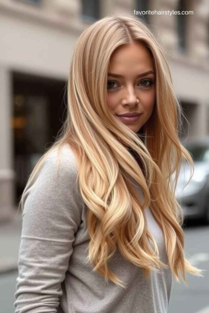 Beige Blonde with Mocha Lowlights