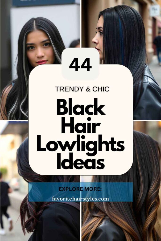 Black Hair Lowlights Ideas