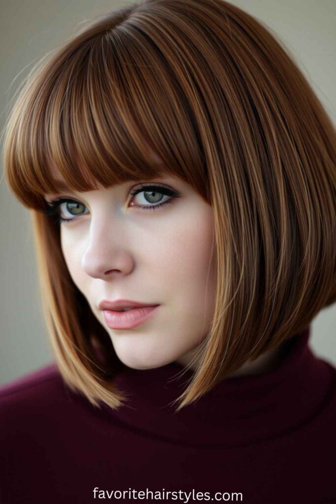 Blunt Bob with Bangs