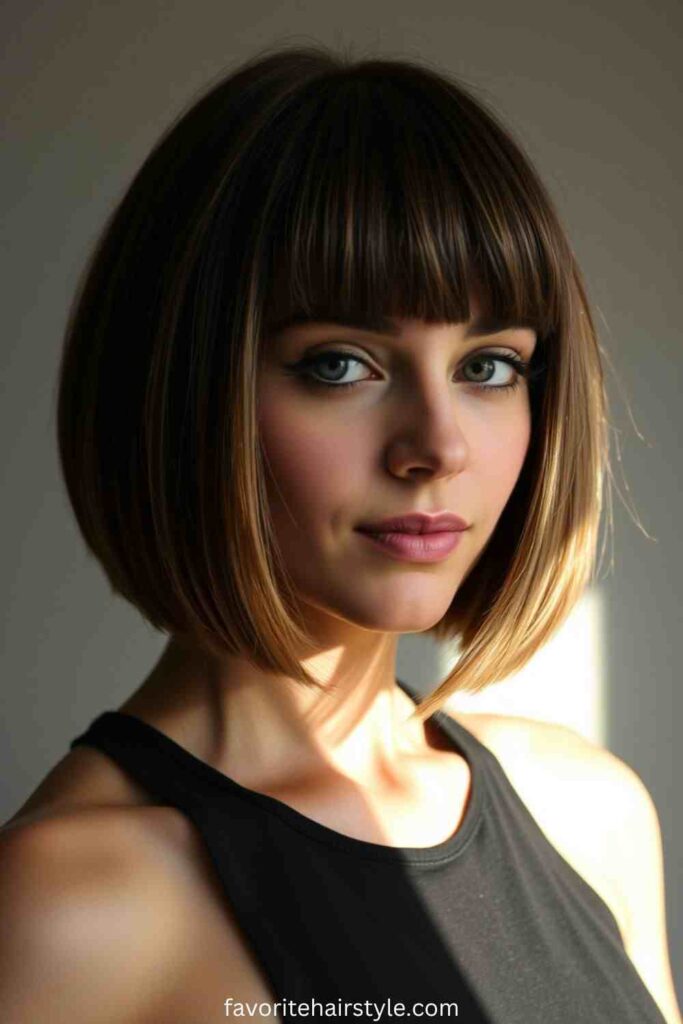 Chin Length Haircuts For Thin Hair Ideas Blunt Cut Bob