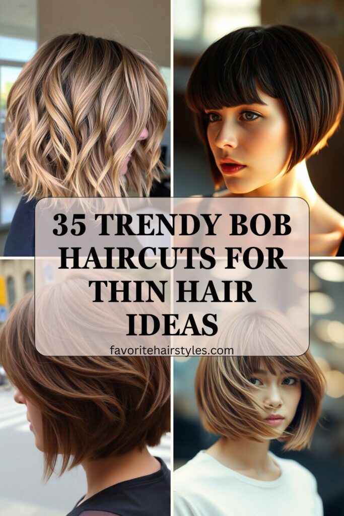 Bob Haircuts For Thin Hair Ideas