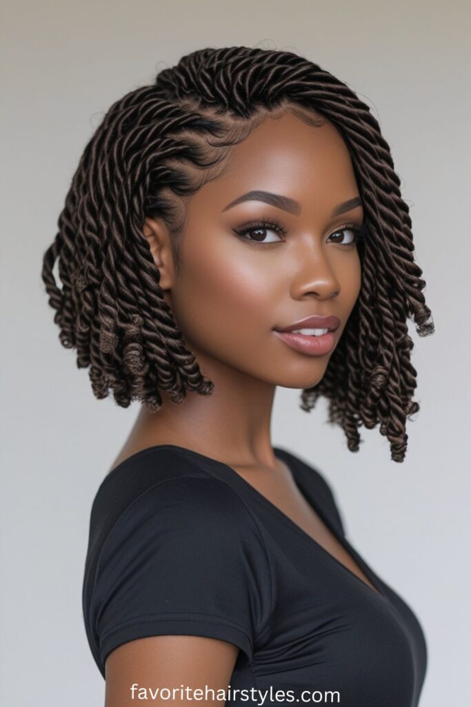 Bob-Length Kinky Twists