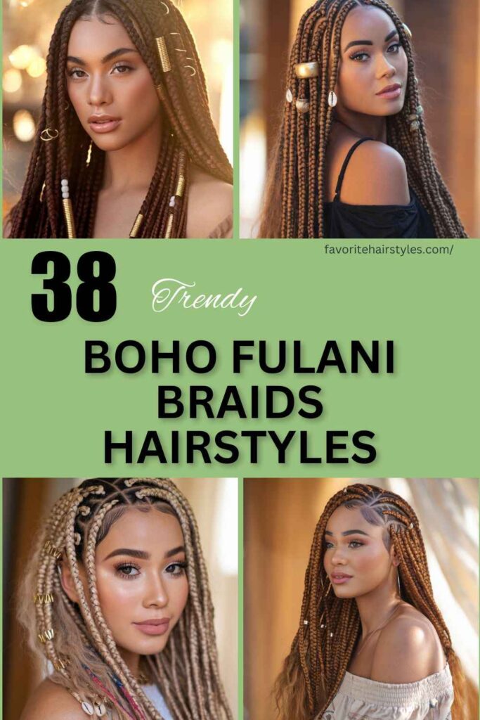 Boho Fulani Braids Hairstyles