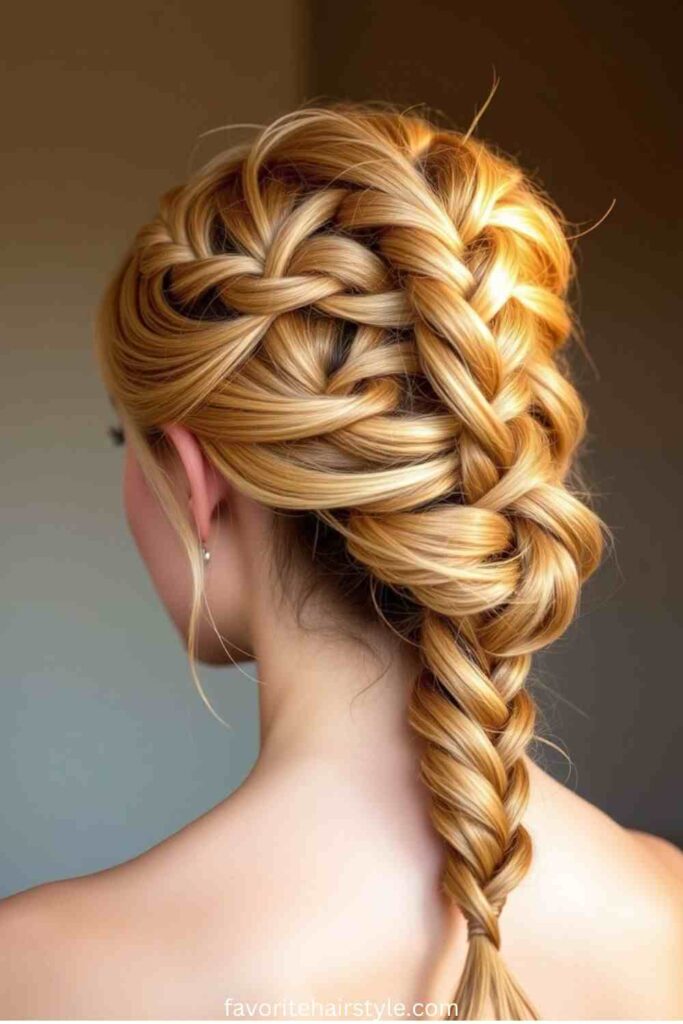 Braided Crown Updo