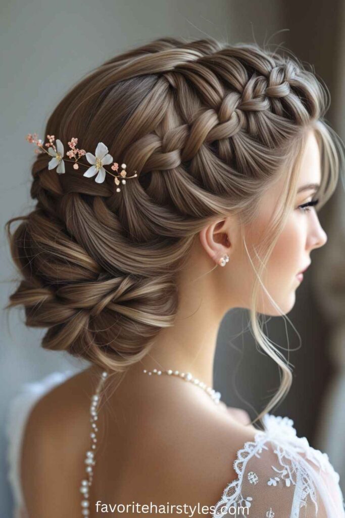 Braided Crown Updo