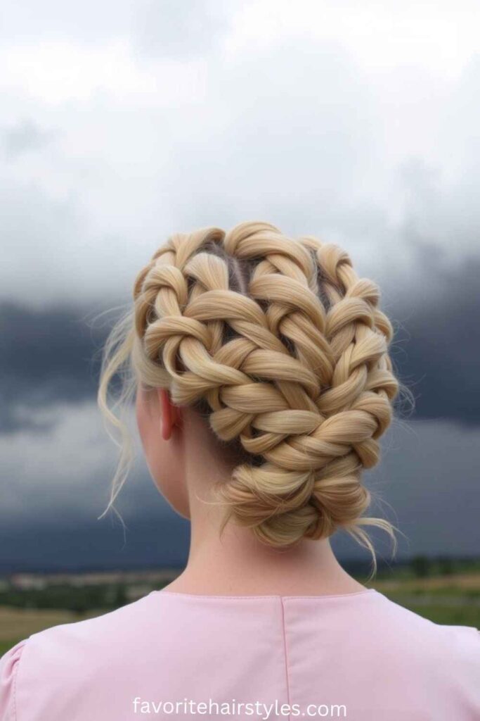 Braided Crown Updo