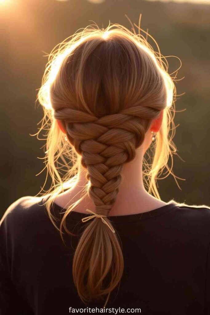 Haistyles For School Ideas Braided Half-Up Half-Down