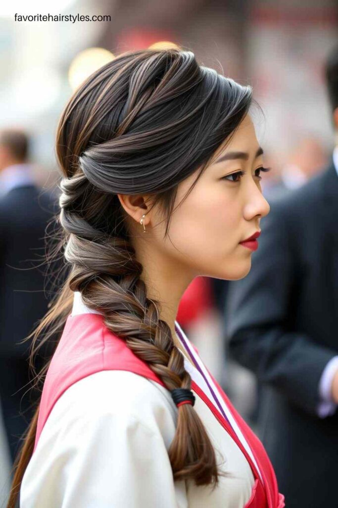 Braided Low Ponytail