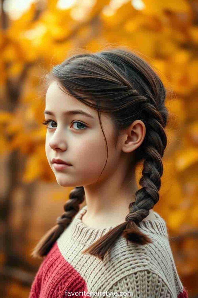 Hairstyles for School Kids Ideas Braided Pigtails