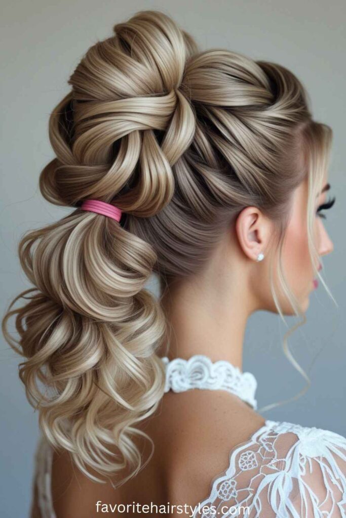 Bubble Ponytail Updo