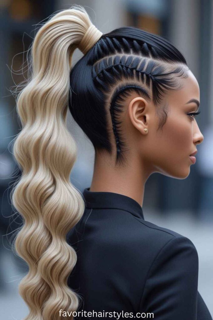 Sleek Ponytail Weave Ponytail Hairstyles for Black Hair Bubble Sleek Ponytail