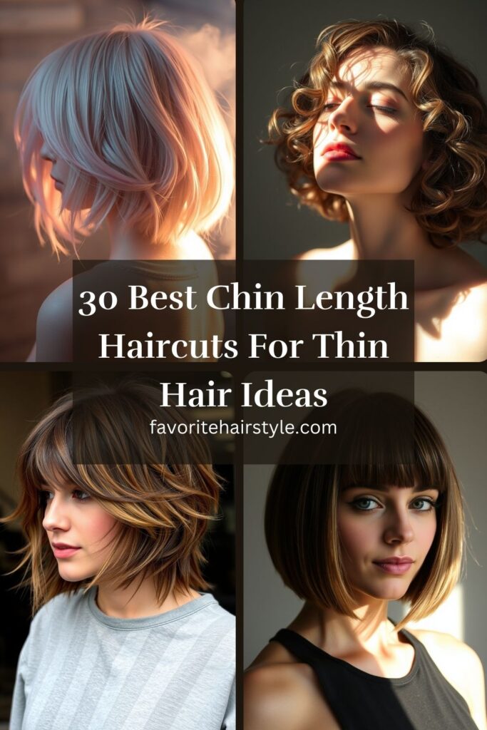 Chin Length Haircuts For Thin Hair Ideas