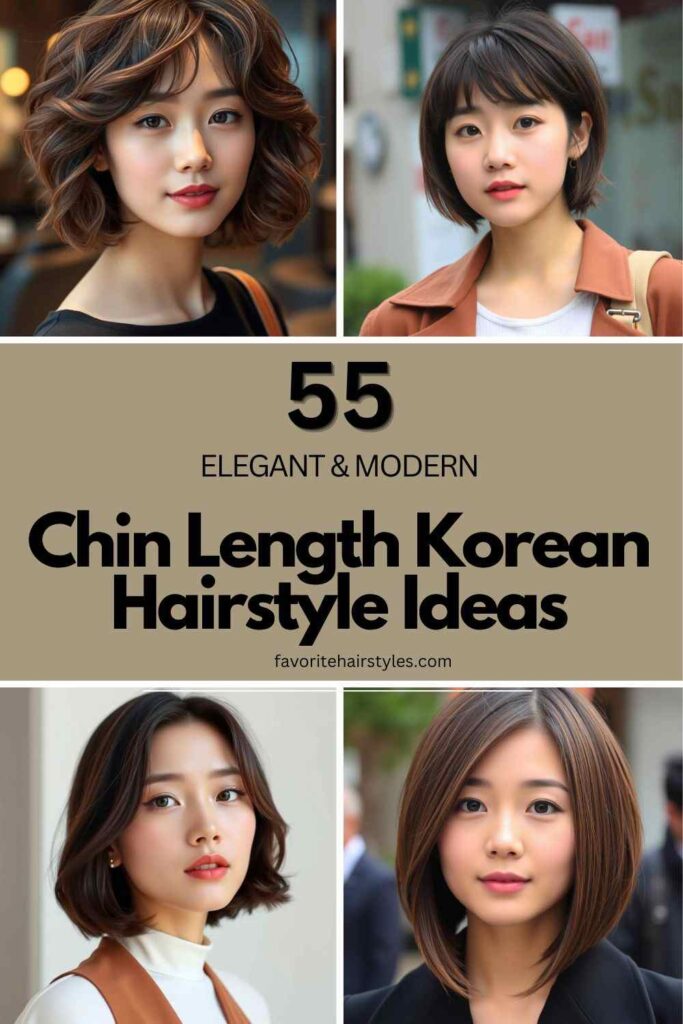 Chin Length Korean Hairstyle