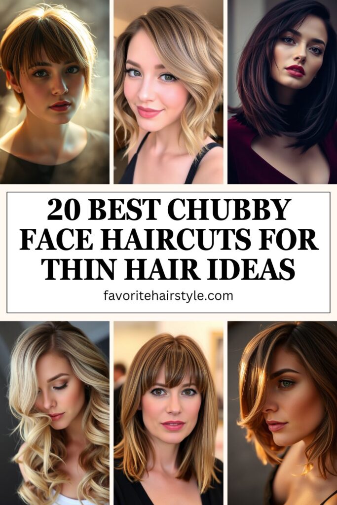 Chubby Face Haircuts For Thin Hair Ideas