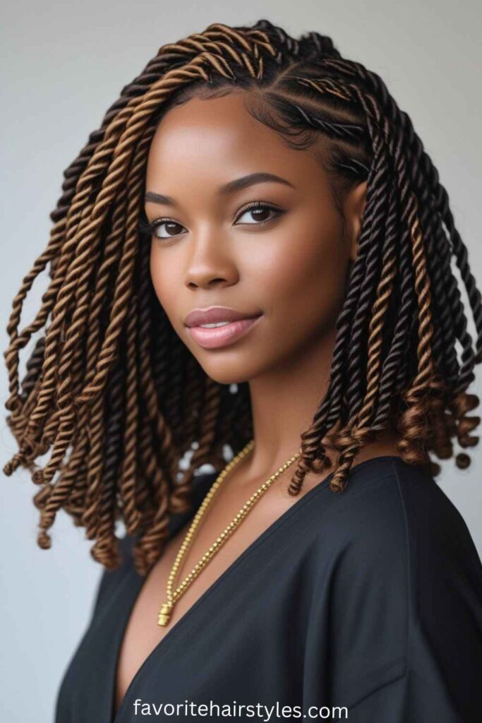 Classic Shoulder-Length Kinky Twists