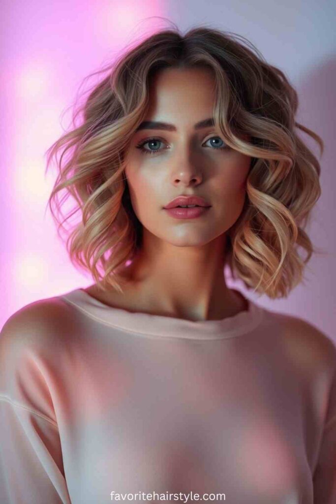 Curly Bob with Layers