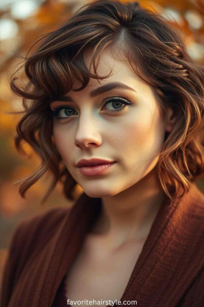 Curly Bob with Loose Waves