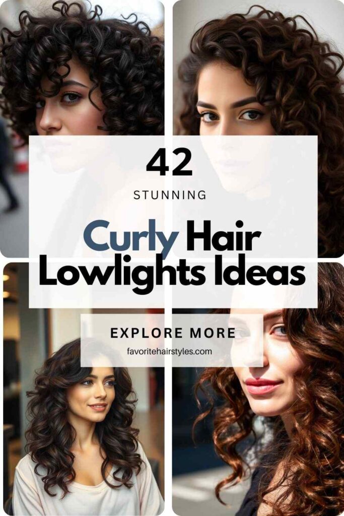 Curly Hair Lowlights Ideas