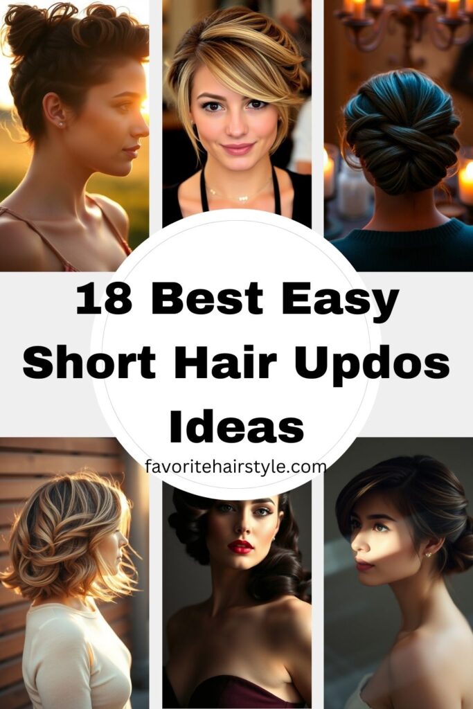 Easy Short Hair Updos Ideas