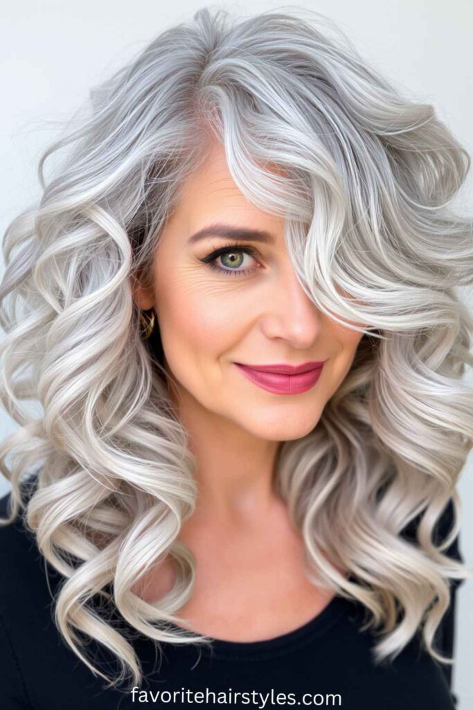 Elegant Silver Curls