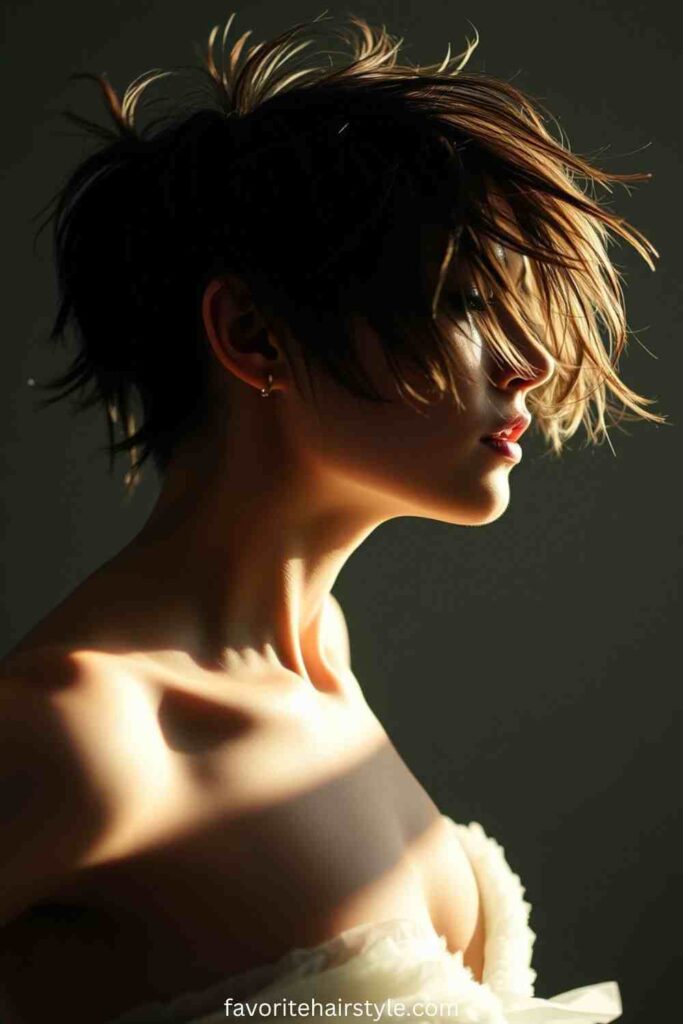 Feathered Pixie Cut