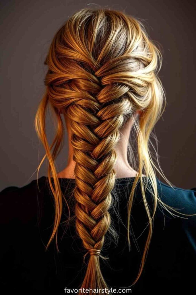 Braided Haircuts For Thin Hair Ideas Fishtail Braid