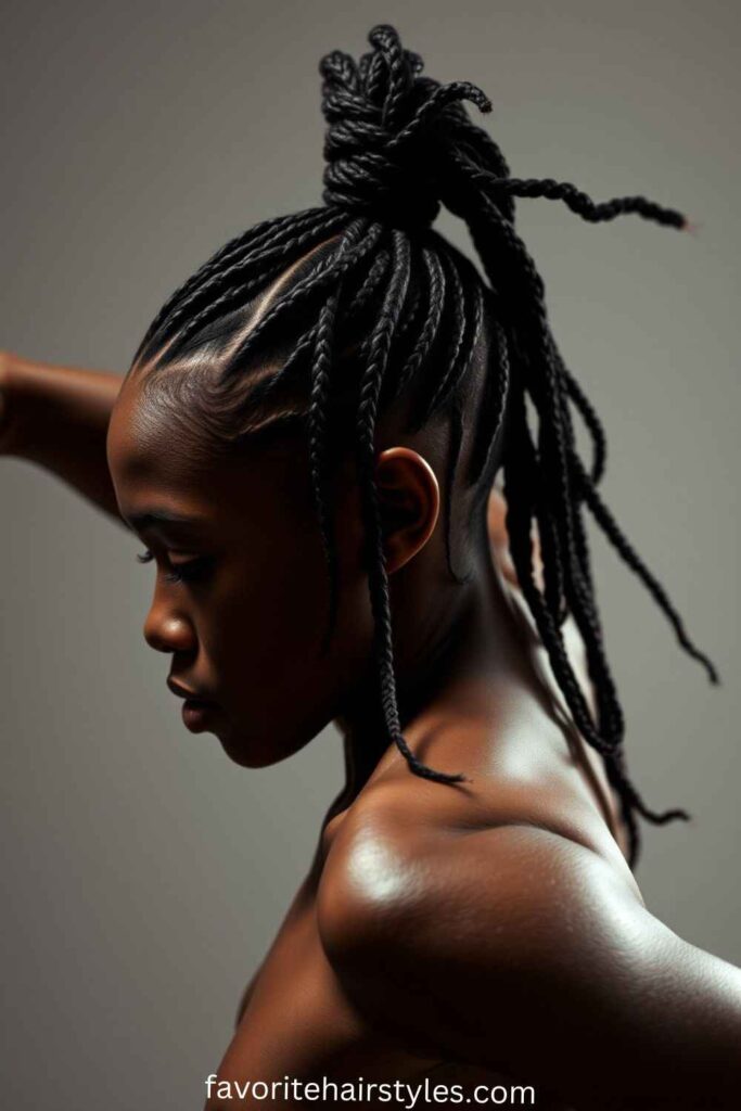 Braided Ponytail Hairstyles for Black Hair Ideas Ghana Braids Ponytail