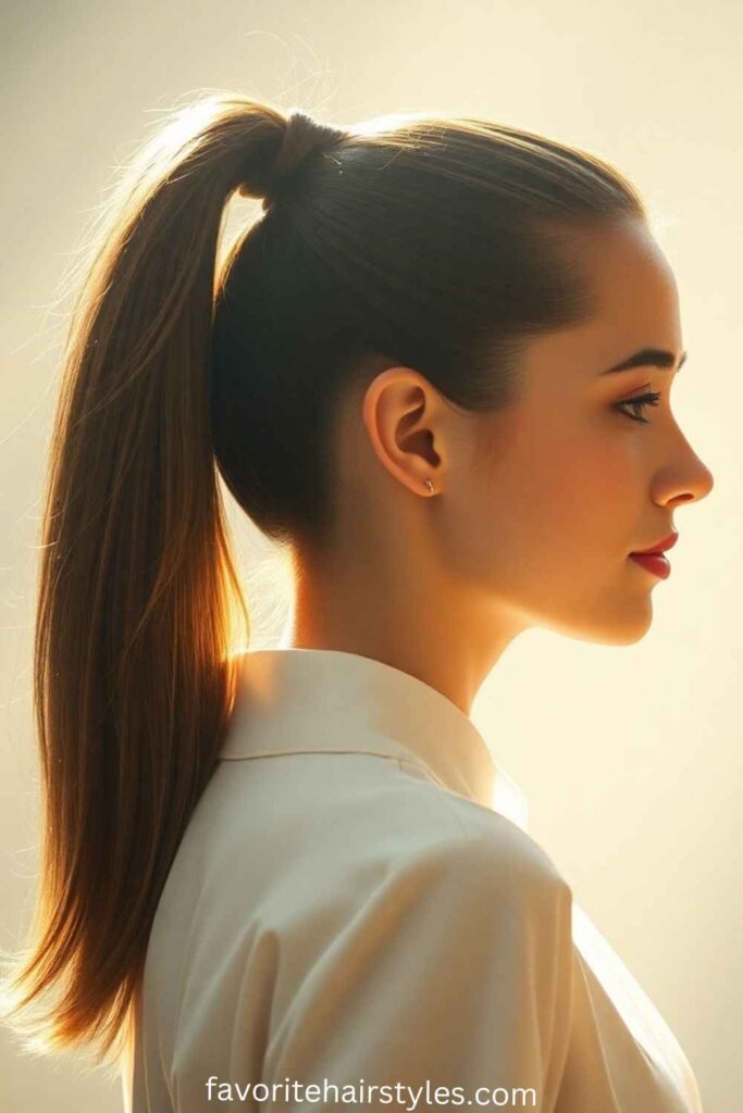 High Sleek Ponytail