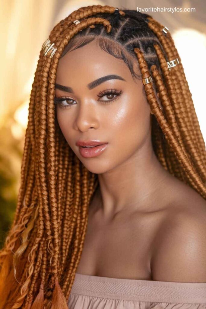 Jumbo Boho Lemonade Fulani Braids