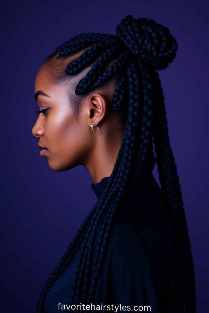 Jumbo Box Braid Ponytail