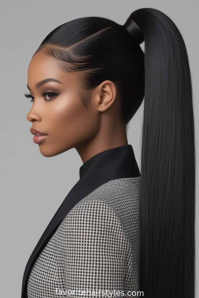 Sleek Ponytail Weave Ponytail Hairstyles for Black Hair Jumbo Sleek Ponytail