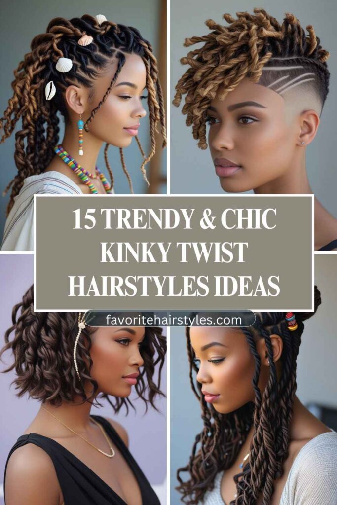 Kinky Twist Hairstyles Ideas