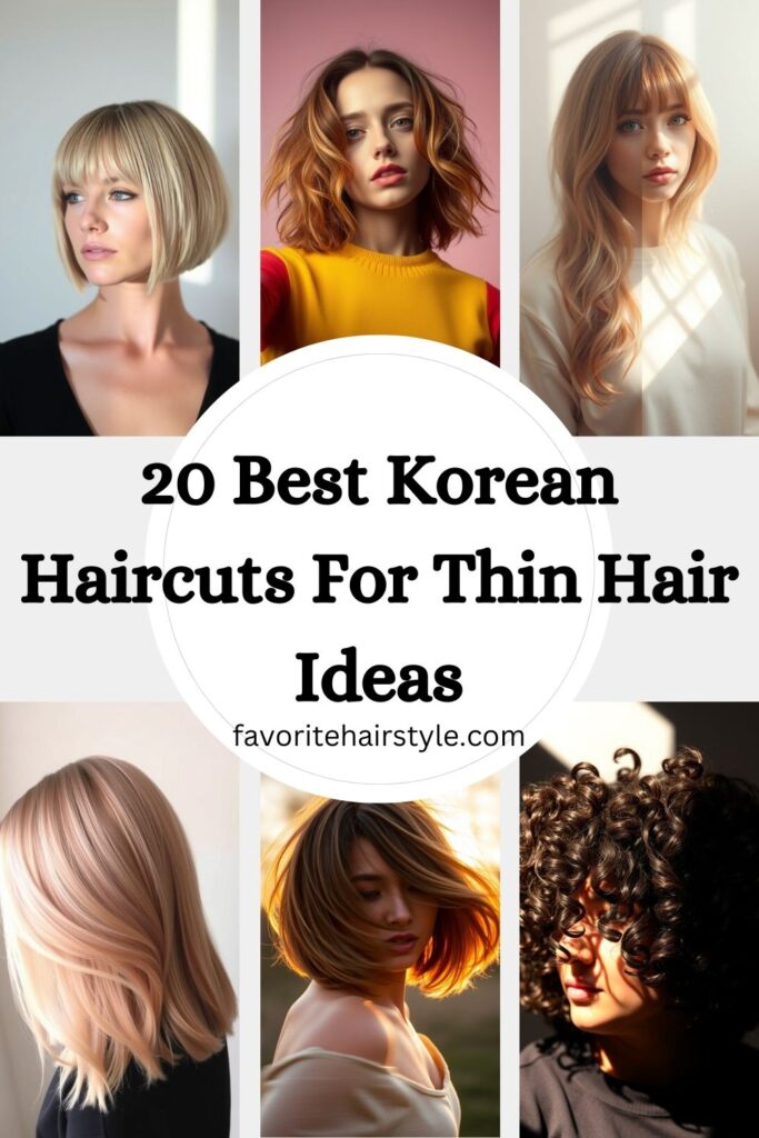 Korean Haircuts For Thin Hair Ideas