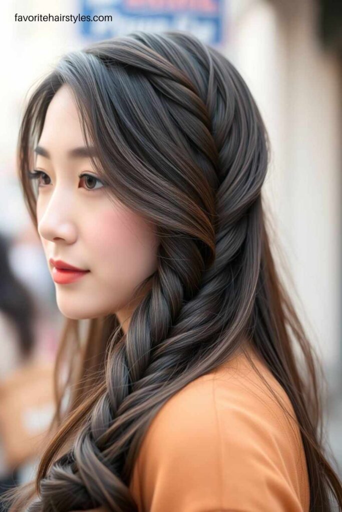 Korean Waterfall Braid