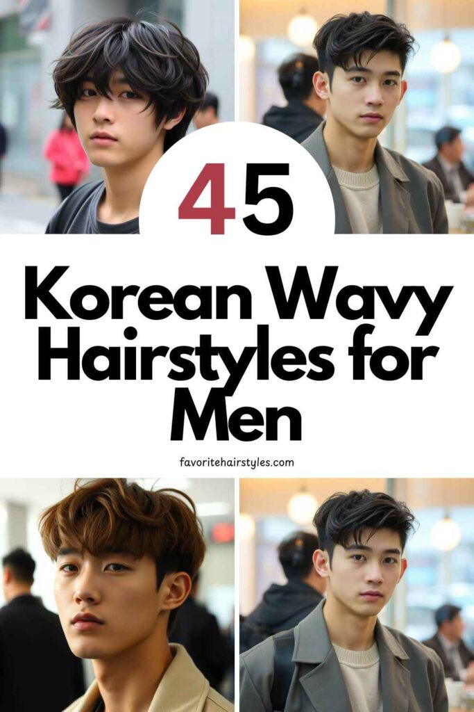 Korean Wavy Hairstyles for Men