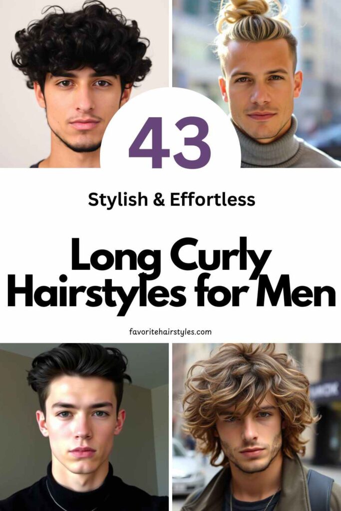 Long Curly Hairstyles for Men​