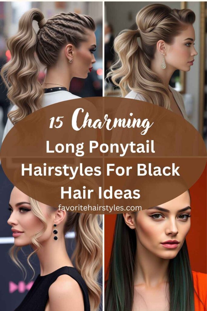 Long Ponytail Hairstyles For Black Hair Ideas