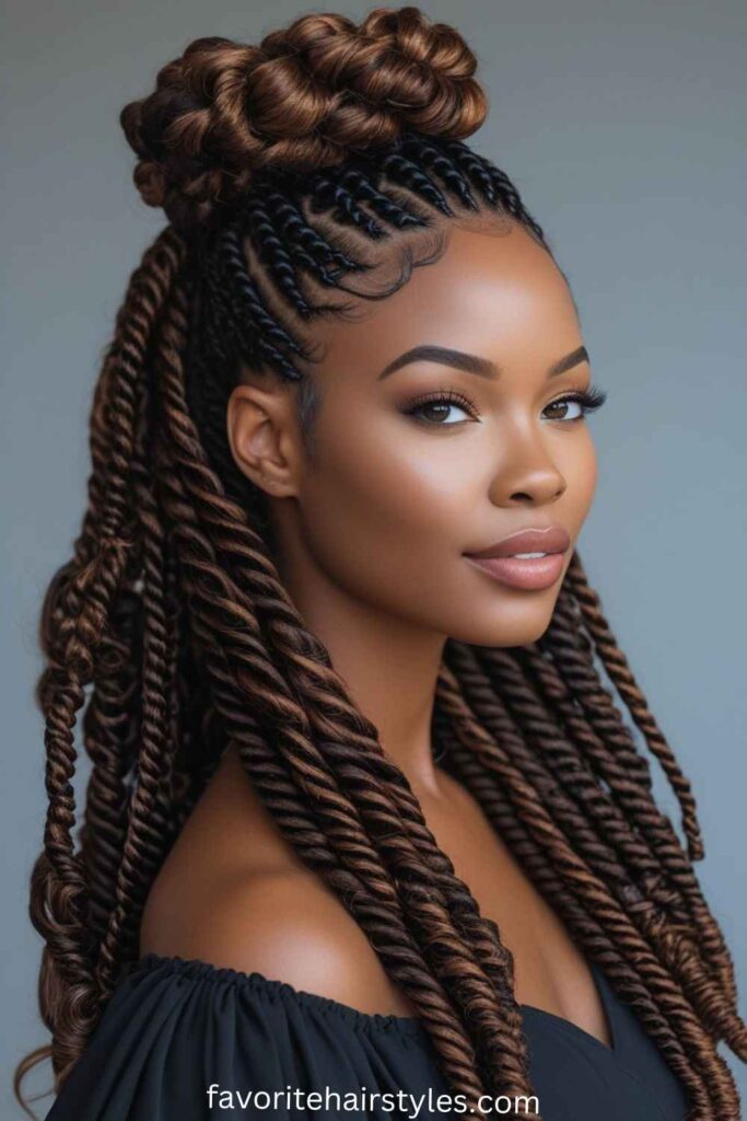 Long Waist-Length Kinky Twists