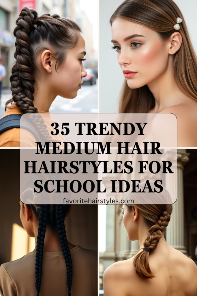 Medium Hair Hairstyles For School Ideas