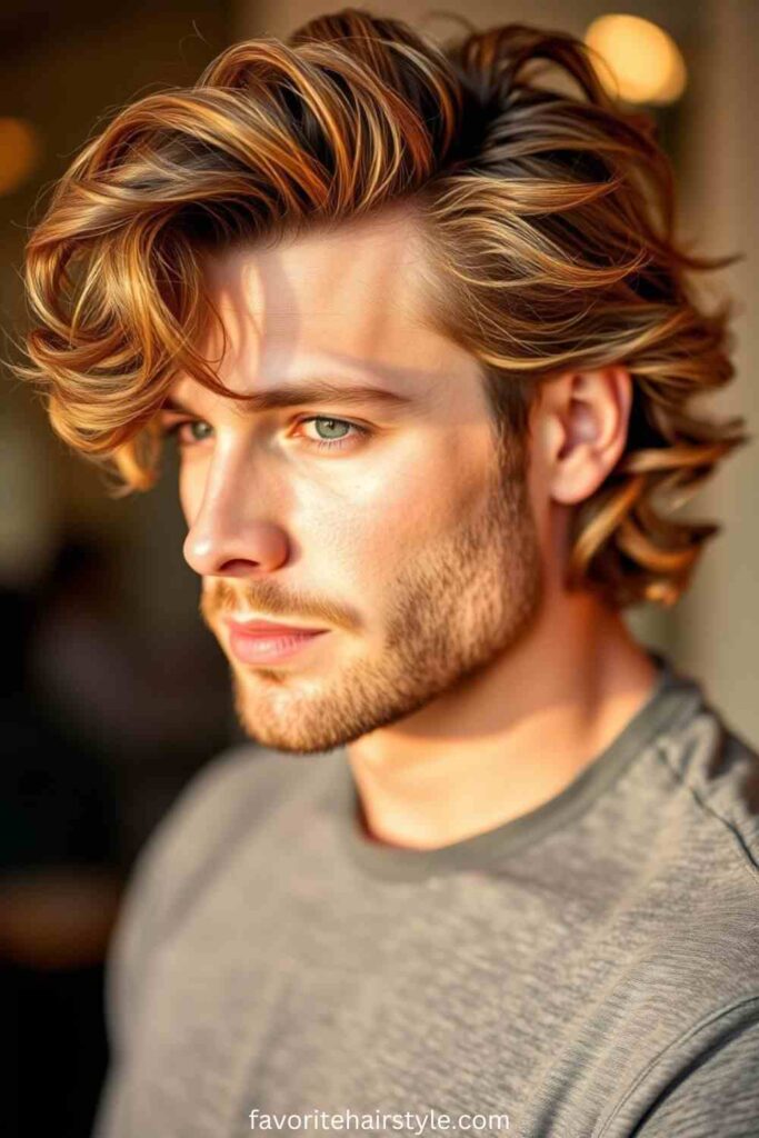 Men's Longer Haircuts For Thin Hair Ideas Medium-Length Textured Waves