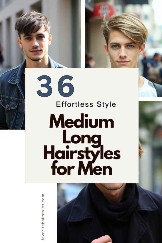 Medium Long Hairstyles for Men​