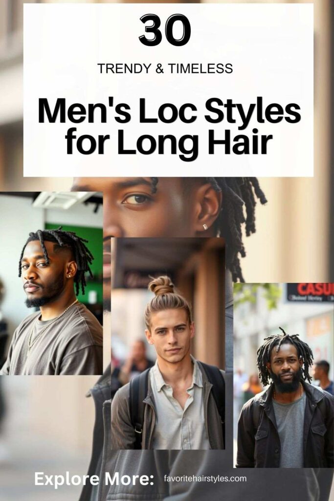 Men's Loc Styles for Long Hair​