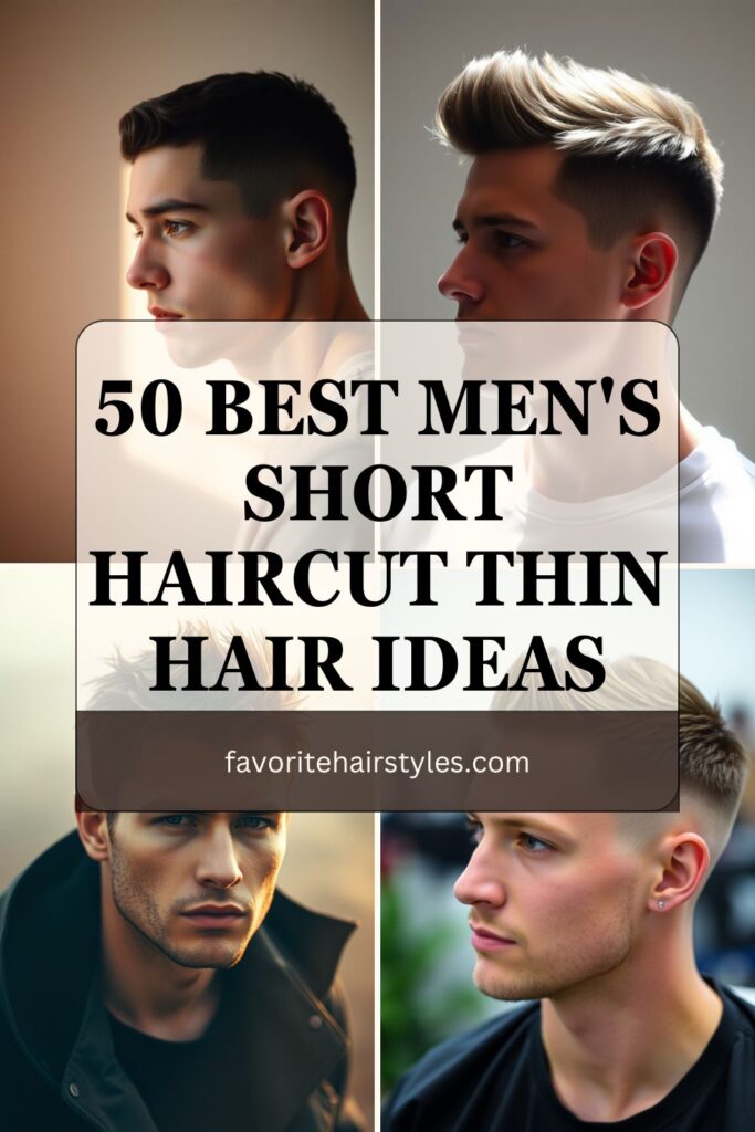 Men's Short Haircut Thin Hair Ideas