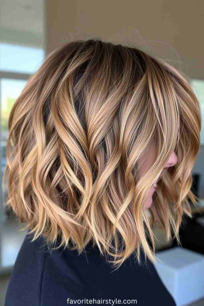 Messy Wavy Bob