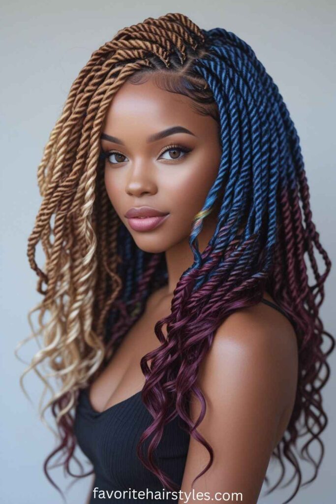 Ombre Kinky Twists