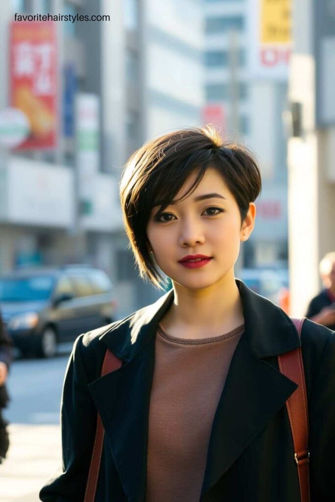 Pixie Cut with Wispy Bangs